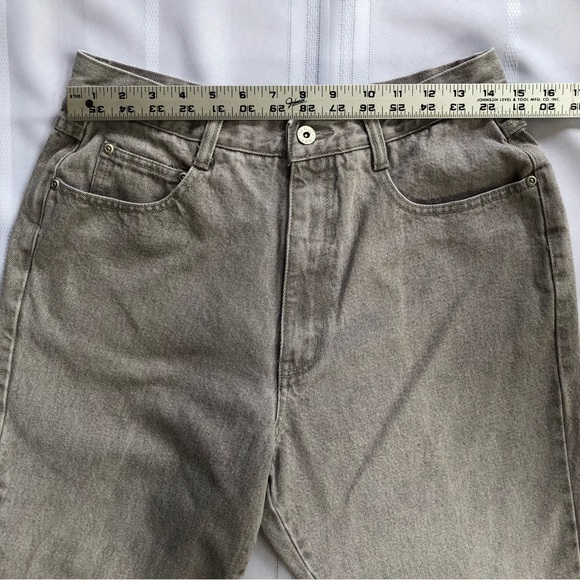 L.A. Blues Light Gray High Waist Classic 5 Pocket Denim Jeans Size 14 - Picture 3 of 7
